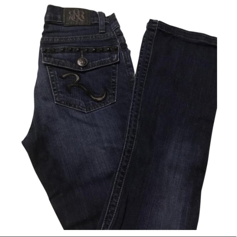 Dark Blue Denim Rx™ Kasandra Boot Cut Jeans